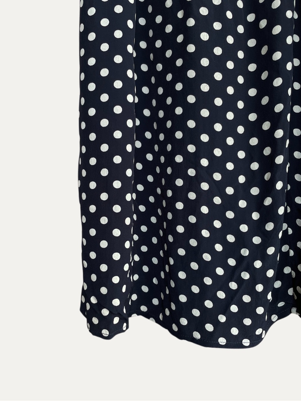 ROUJE Black & White Polka Dot Printed Retro Button Down Marin Midi Dress 36, 2/4 - Picture 7 of 17